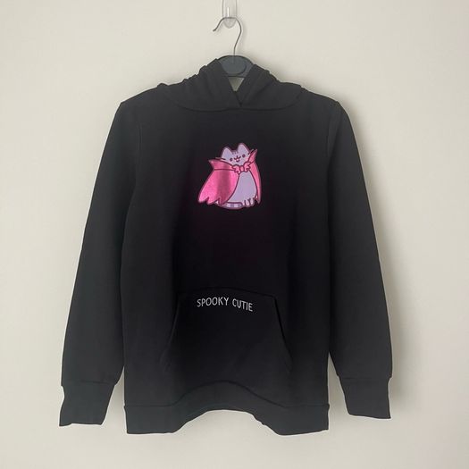 Pusheen Spooky Cutie Black Hoodie - 164cm / Kids