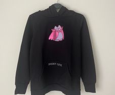 Pusheen Spooky Cutie Black Hoodie - 164cm / Kids
