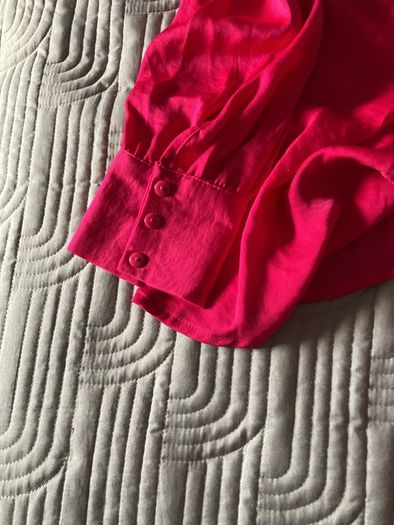 Only Beautiful Pink Wrap Blouse Size UK 8