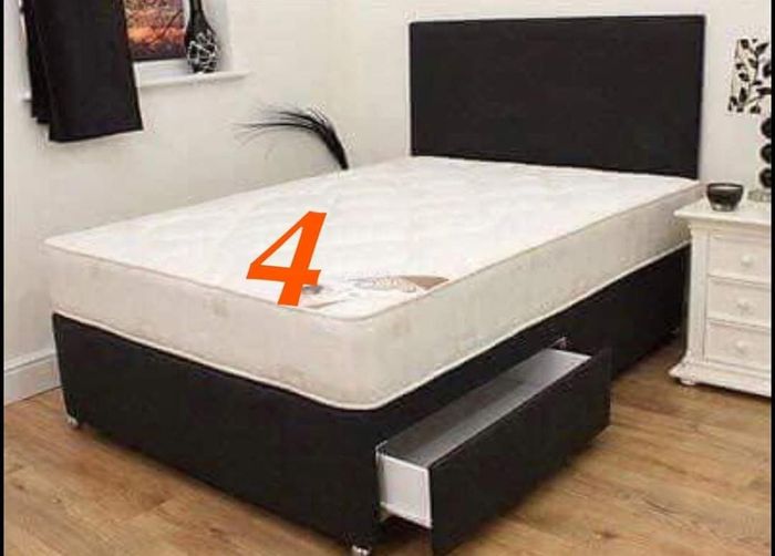 Brand New Stylish Divan Beds. 3ft, 4ft, 4ft6, 5ft And 6ft Sizes Available . Tufted Mattresses, Drawers Option, And Multiple Headboard Designs Instock