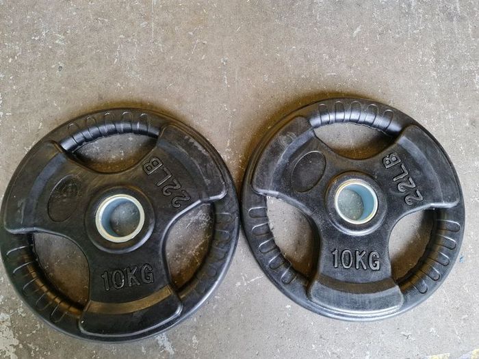 10 kg Olympic Rubber Plates Set