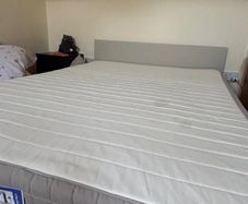 Double bed with mattress