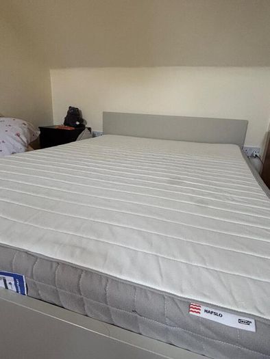 Double bed with mattress