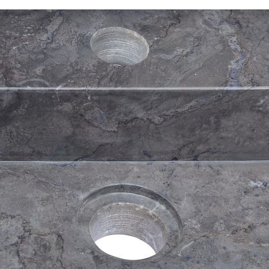 Sink Black 58x39x10 cm Marble