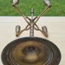 Vintage Brass Candlestick Peerage England Image 8
