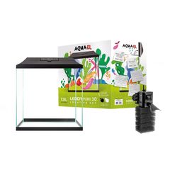 Aquael Leddy Mini 30 Creative Set Black Aquarium Set 12.6l