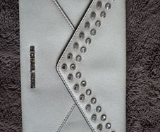 Michael Kors White Clutch Bag