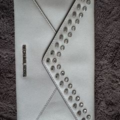 Michael Kors White Clutch Bag
