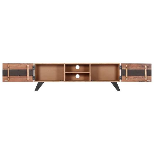 TV Cabinet 140x30x45 cm Solid Acacia Wood