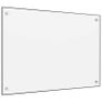 Kitchen Backsplash White 70x50 cm Tempered Glass Image 2