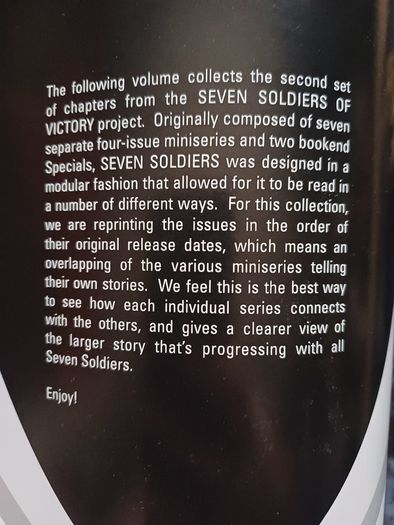 Seven Soldiers of Victory by Grant Morrison (Volume 1 to 4 DC Comics Graphic Novels 2006)