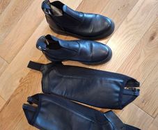 Kids horse riding leather boots size 1 (33EU)