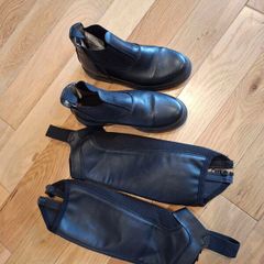 Kids horse riding leather boots size 1 (33EU)