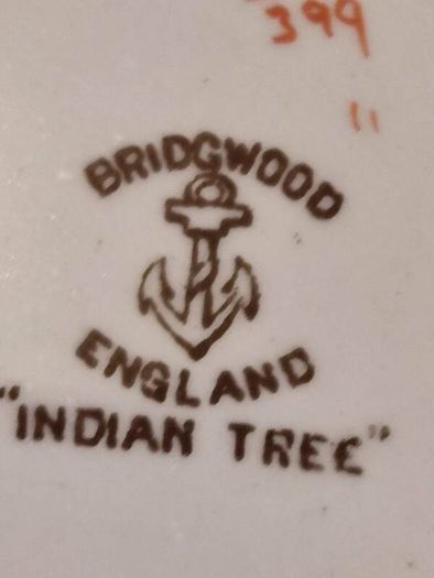 Vintage Bridgwood Indian Tree Dish With Lid