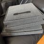 x3 Grey Decorative Foldable Storage Boxes With Lids Brand New Image 5