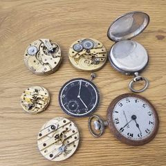 Antique Watchmaker Parts lot for Upcycling Repurpos Project