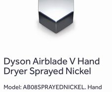 Dyson v air blade hand drier,brand new.