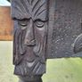 19th century carved oak table/desk Image 6
