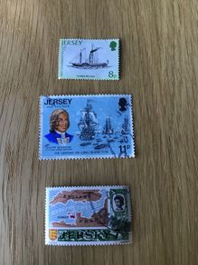3 stamps from Jersey