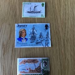 3 stamps from Jersey