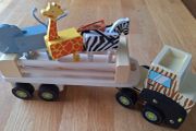Little Town Wooden Safari Truck Set