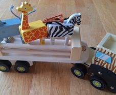 Little Town Wooden Safari Truck Set