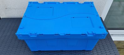 Attached Lid Container 600 x 400 x 265mm (h) 46 Litres