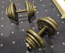 2x 20kg Cast Iron Dumbbells