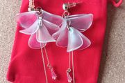Long tulip earrings