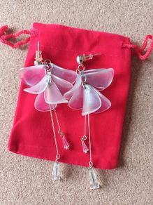 Long tulip earrings