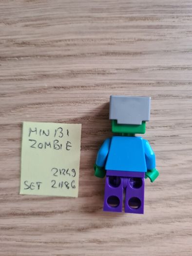 lego min131 zombie, set 21249, 21186