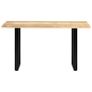 Dining Table 140x70x76 cm Solid Mango Wood Image 3