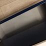 vanity unit with basin, tap and drawers dark blue. Size 600 mm. Image 4