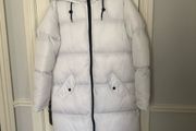 White puffer coat