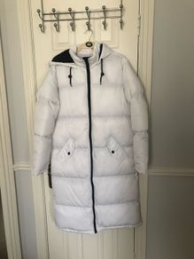 White puffer coat