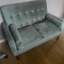 Collierville 2 seater grey velvet sofa NEW Image 3