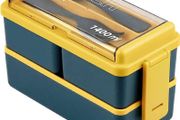 NEW SALE | Lunch Box, 1400ml Bento Box with Spoon Fork, Stackable 2 Layer 3 Compartments Leak Proof Japanese Lunch Box, Meal Prep Container Box for Adults Kids Students Office Microwave Dishwasher Safe