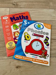 Maths and phonics exercise books