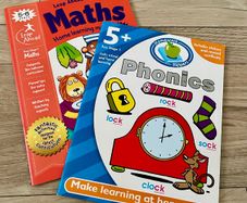 Maths and phonics exercise books