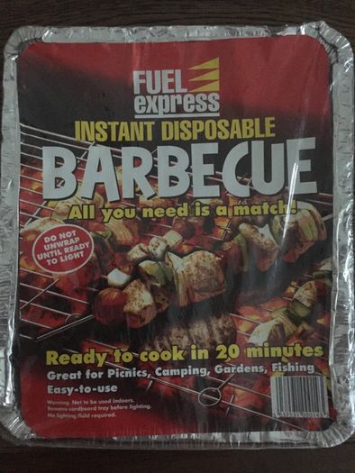 Barbecue instant disposable BBQ