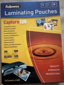 Fellowes A6 Laminating Pouches - 125 Microns - 100 Sheets