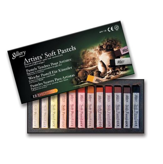Gallery by Mungyo: Artist's Soft Pastels (12 Earthtone)