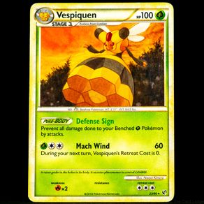 Vespiquen 23/90 Non Holo Rare HeartGold & SoulSilver Undaunted Pokemon Card