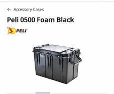 Peli transport flight case 0500 protector