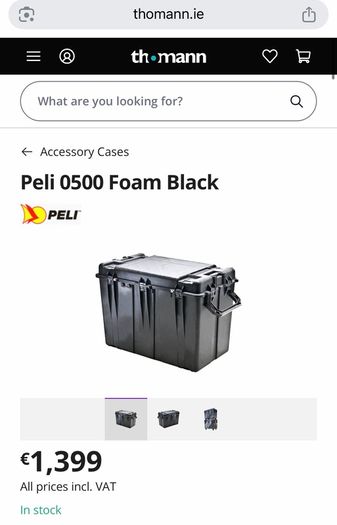 Peli transport flight case 0500 protector