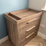 Mama and papa cot, mattress and chest of drawers Image 3