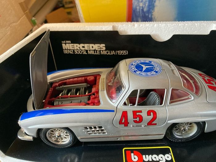 Mercedes 300 SL Mille Miglia 1/18 Burago New