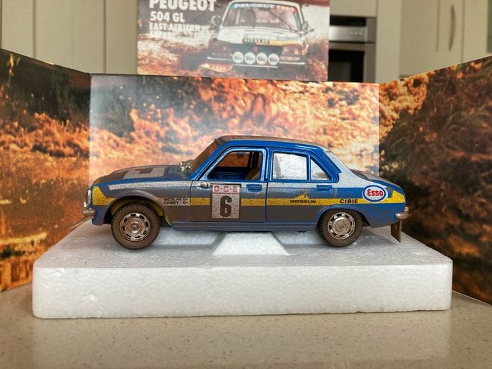 Peugeot 504 GL East African Safari Polistil 1/26 Rare
