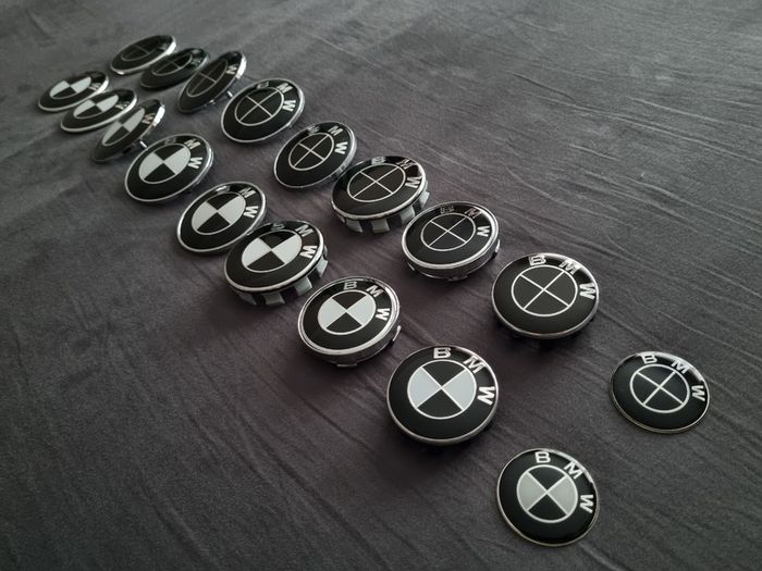 BMW Badges Front/Rear/Wheel Caps/Steering Wheel Badges Brand New