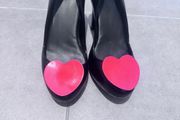 Mel by Melissa Raspberry heels